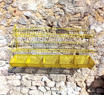 Étagère Murale Industrielle Vintage – Jaune "Sunny" – 4 Compartiments